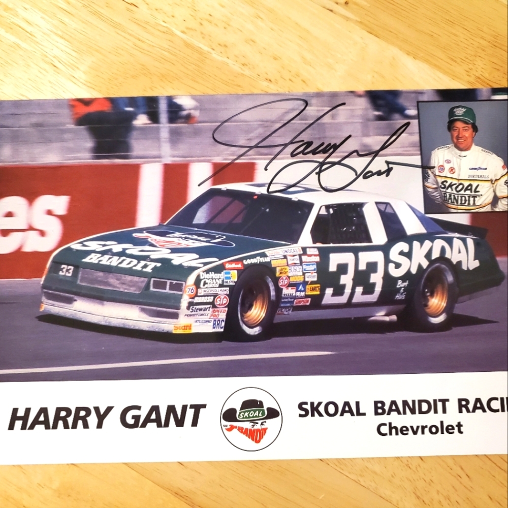 Harry Gant #33 Autograph NASCAR Winston Cup Skoal Bandit